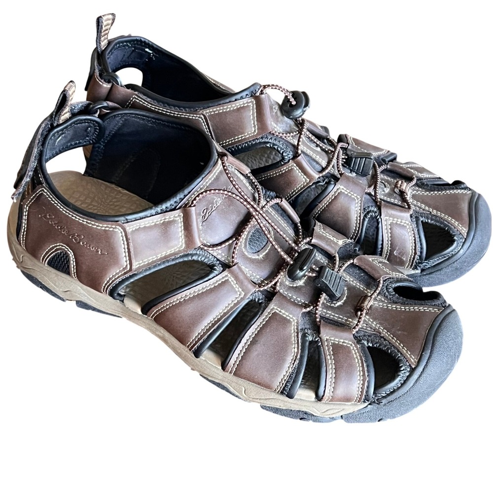 Eddie Bauer Meridian Mens 10 Hiking Sandals Closed Bump Toe Athletic Water Shoes